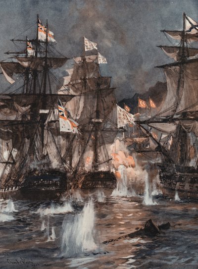 La Batalla de Navarino de Charles Edward Dixon
